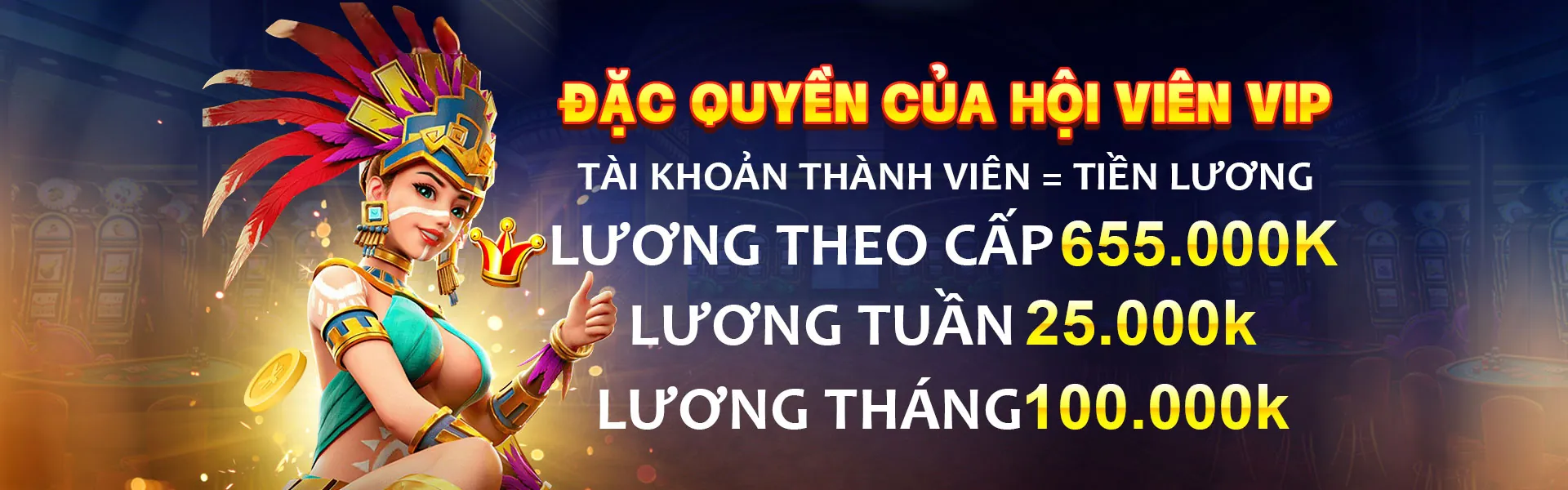 Hình ảnh sang trọng thể hiện đẳng cấp thành viên VIP của go88 live